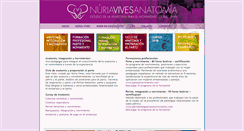 Desktop Screenshot of nuriavivesanatomia.com