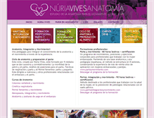 Tablet Screenshot of nuriavivesanatomia.com